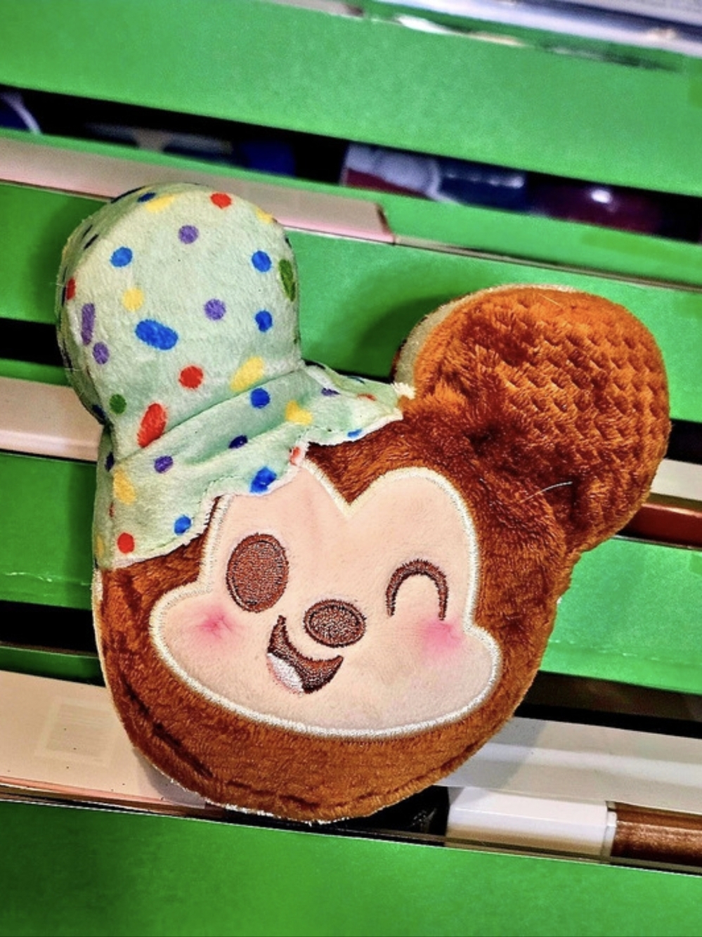 Disney Munchlings Single Serve Mint Dipped Ice Cream Mickey Scented Plush New